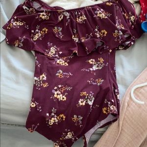 a off the shoulder body suit